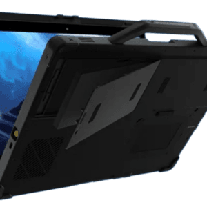 NB-X33 widok wpół zakmniętego laptopa od dołu